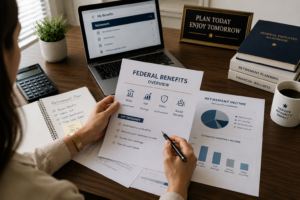 Federal employee reviewing common retirement benefit mistakes